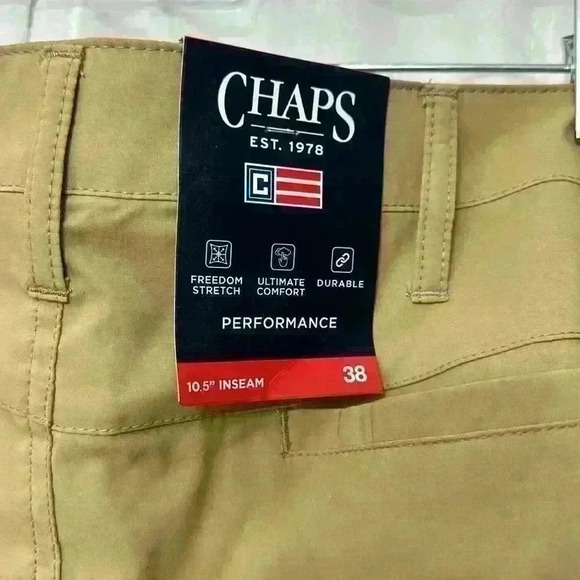 NWT Chaps Men’s Performance Flat Front Shorts Size 38 Item# X1 - Picture 5 of 6